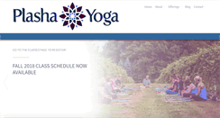 Desktop Screenshot of plashayoga.com