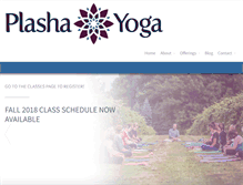 Tablet Screenshot of plashayoga.com